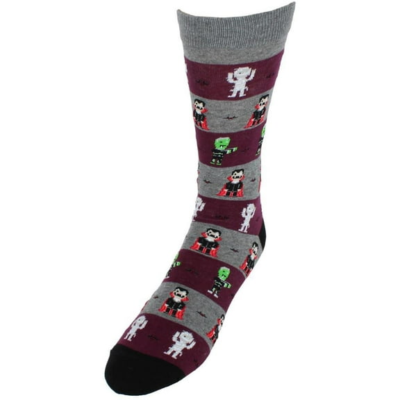 CTM  Monster Mash Halloween Cotton Blend Crew Sock (1 Pair) (Men)
