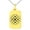 Gold, variant on Stainless Steel Celtic Quaternary Knot Rune Engraved Small Rectangle Dog Tag Charm Pendant Necklace