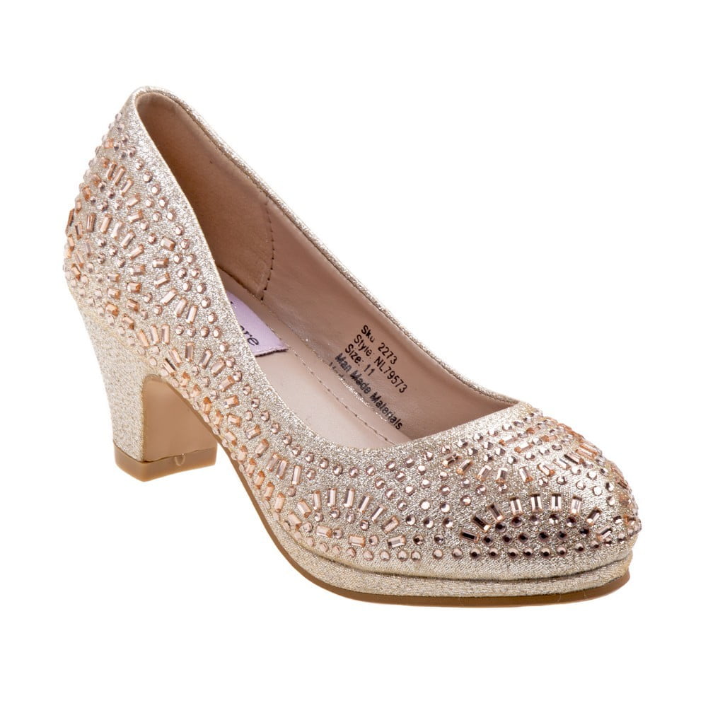 girls champagne dress shoes