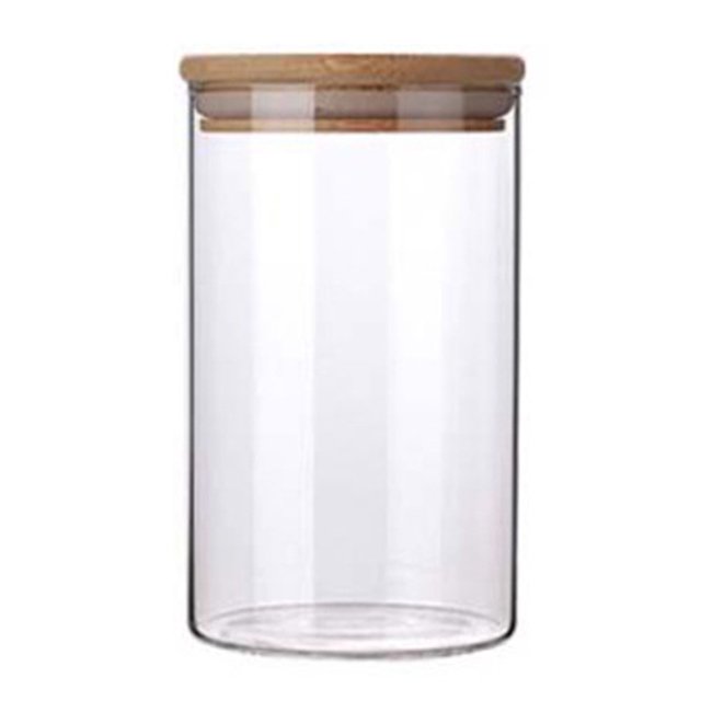 Glass Kitchen Storage Canister Large Capacity Storage Jar for Food Storage Organization 10*25cm