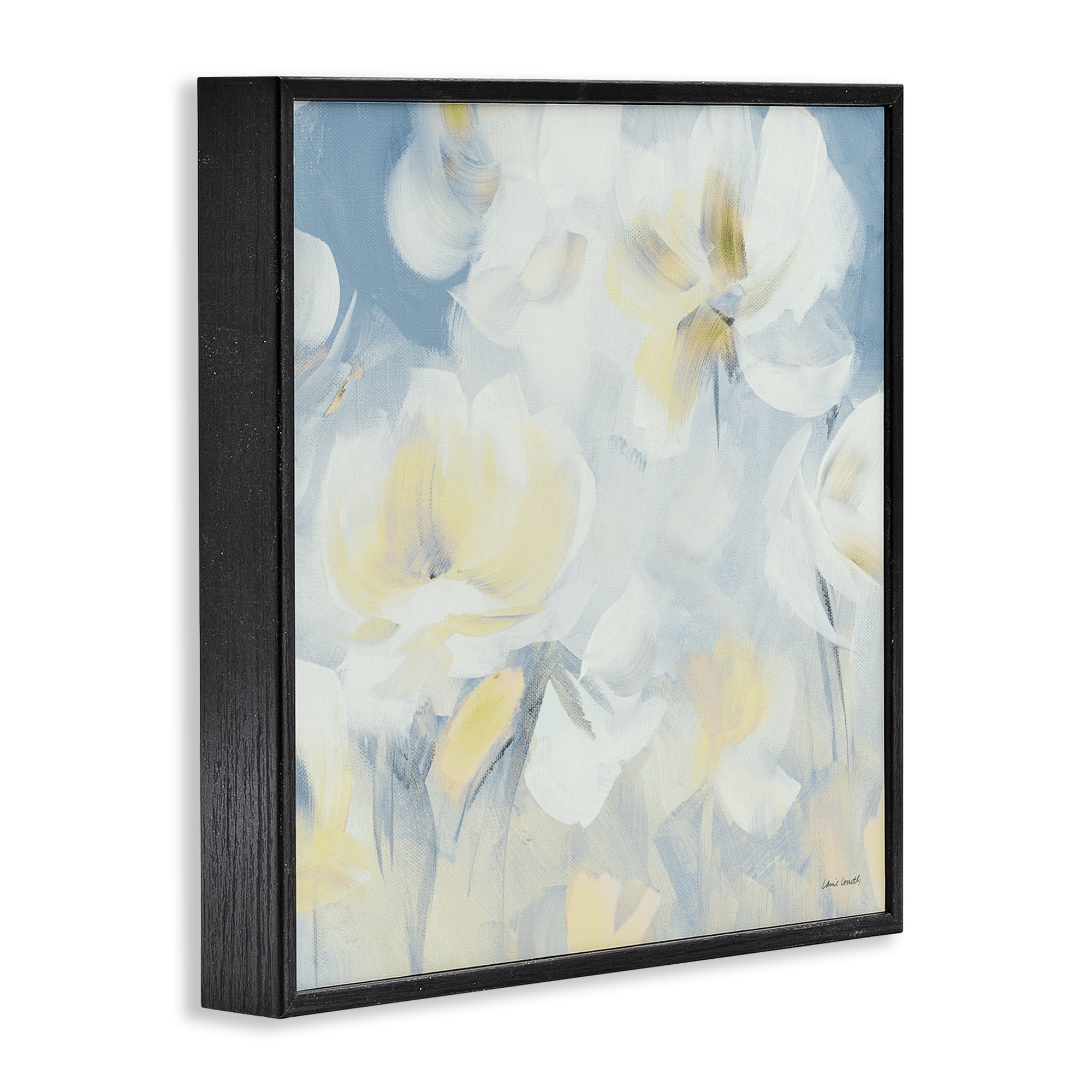Stupell Industries Soft & Gentle Flower Field Black Framed Giclee Art, design by Lanie Loreth