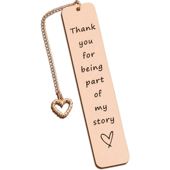 Thank You Appreciation Gift for Women Friends Bestie Teacher Coworker Boss Lady Mentor Retirement Gifts for Women Book Lover Birthday Valentines Wedding Christmas Thank You for Being Part of My Story
