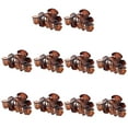 thumbnail image 1 of 10pcs Mujeres Chica Hollow Heart  Hair Accessories Garra Clips Headwear - 6 marrón Yinane Pinzas para el pelo, 1 of 8