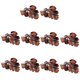 thumbnail image 1 of 10 Piezas de Plástico para Mujer, Pinzas de Garra de cabellero Grandes, Pinzas de Pinza de Mariposa, 87x 48mm marrón, 1 of 9