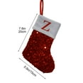thumbnail image 3 of PONPRNGY 1Pc Red Glitter Christmas Stockings Sparkling Christmas Stocking Sock Xmas Party Winter Decor Candy Bag Family Holiday Gift, 3 of 6