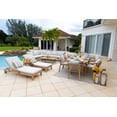thumbnail image 7 of Rimini 15-Piece Teak Wood Outdoor Patio Furniture Combination Set w/Sectional Set, Dining Set, and Chaise Lounge Set, 7 of 7
