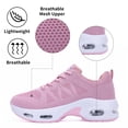 thumbnail image 6 of BROYON Womens Walking Shoes Slip on Air Running Shoes Fashion Sneakers Casual Fitness Gym Jogging Workout Ladies Nursing Work Easy Put On Athletic Pink Size 8, 6 of 9