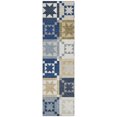 thumbnail image 2 of Addison Rugs Chantille Indoor/Outdoor Transitional Patchwork Navy Machine Washable Runner Rug, 2'3" x 7'6", 2 of 8