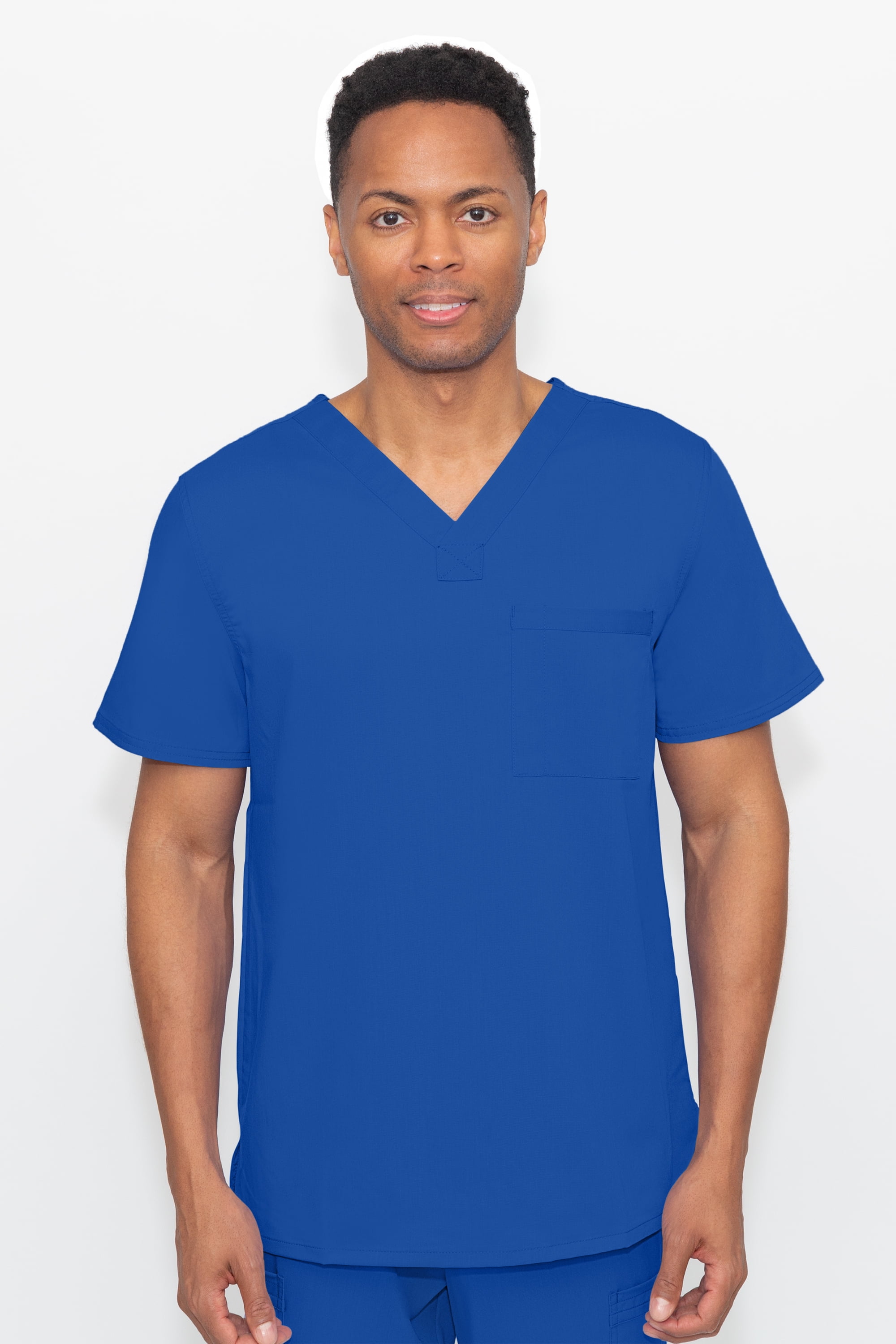 Healing Hands Healing Hands Blue Label Men's James 1Pocket Scrub Top