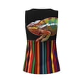 thumbnail image 5 of Lsque Chameleon Panther On Colored Pencils Printed Workout Tank Tops for Women, Athletic Sports Tank Tops, Compression Sleeveless Dry Fit Shirts,Sleeveless Yoga Shirt-Large, 5 of 9