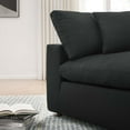 thumbnail image 3 of Modular Sectional Deep Sofa Set, Black, Fabric, Modern Contemporary, Living Lounge Cafe Room Hotel Lobby Hospitality, 3 of 10