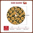 thumbnail image 3 of KLL Vintage Black Plaid Sunflower Christmas Tree Skirt 36" ,Party Decorations Farmhouse for Christmas Decorations Holiday Party, 3 of 6