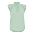 thumbnail image 1 of Blusa George para Dama, sin Manga con Amarre en Cuello Sage T CH, 1 of 4