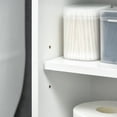 thumbnail image 7 of Royard Oaktree Over The Toilet Cabinet with 2 Sliding Doors, Freestanding Bathroom Storage Organizer with 4 Cubbies, Space Saver Toilet Rack with Adjustable Shelves, 7 of 7