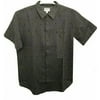 Hang Ten Men's Short Sleeve Button Up Woven Shirt - Smoked Pearl - Med - New