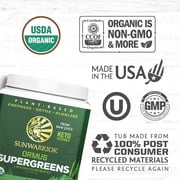 Sunwarrior Ormus Supergreen, Organic 2 Billion Probiotic Powder Mint 225g