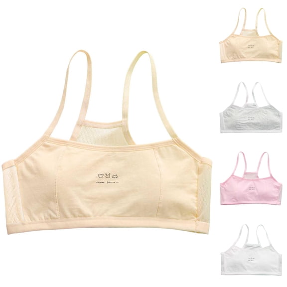 Girls Bras Girls Training Bra Girls Underwear Crop Top Bra - Seamless Sports Bra for Girls Lightweight Camisole for Active Kids Ideal for Training and Daily Wear