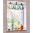 thumbnail image 4 of Valances for Windows Fall Watercolor Rod Pocket Cafe Window Treatments Valance Curtains for Kitchen Bathroom Laundry Basement Windows 42"x18", 4 of 6