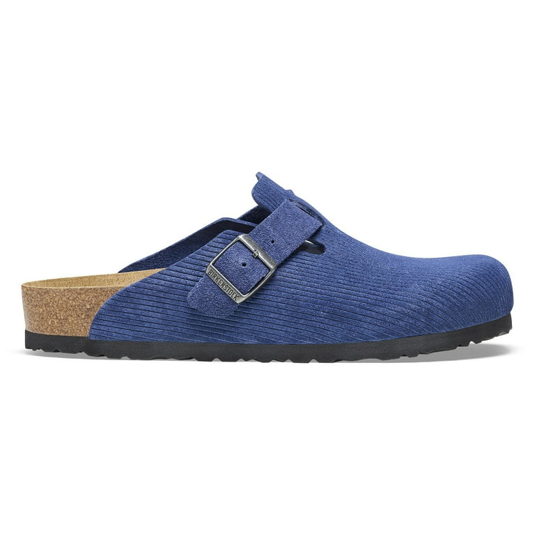 Birkenstock Boston BS Narrow Suede Clog, 39, Blue - Walmart.com