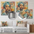 thumbnail image 4 of DESIGN ART Designart "Female Doctor Abstract" Fashion Woman Metal Wall Art 36 in. wide x 36 in. high, 4 of 5