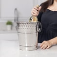thumbnail image 4 of BREKX Home + Party Berkshire Champagne Bucket in Stainless Steel - Set of 2, 4 of 6