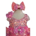 thumbnail image 2 of Jenniferwu G274 Infant Toddler Baby Newborn Little Girl's Pageant Party Birthday Dress Pink (as1, Age, 18_Months, 24_Months), 2 of 5