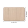 thumbnail image 3 of Xihbxyly Alfombra de Poliéster Antideslizante, Absorbente, Suave y Duradera, con Un Bonito Diseño para Dormitorio y Entrada, Lavable a Máquina, 60 X 40 Cm, Color Café/Gris/Beige., 3 of 6