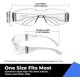 thumbnail image 4 of Gafas de seguridad transparentes a granel de 24, gafas protectoras para hombres y mujeres, protección ocular resistente a arañazos e impactos para trabajo, laboratorio, construcción, 4 of 5