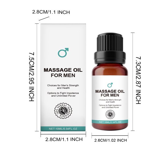 Aceite esencial Essences Aceite para masaje masculino Hidratante y alivia la fatiga 10 ml de agua de masaje
