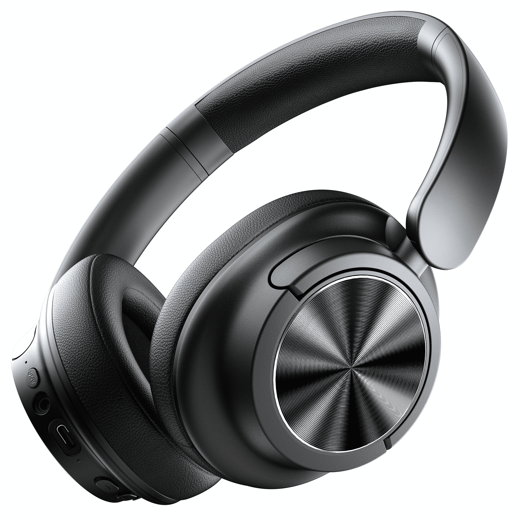VEAT00L -45dB Hybrid Active Noise Cancelling Headphones, 120H Playtime Bluetooth Over Ear Headphones, Bluetooth 6.0 Wireless Headset with Head Tracking, 6 ENC Mic, Spitial Audio, Transparency Mode