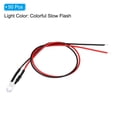 thumbnail image 3 of Diode LED Uxcell, luces LED mini pre-cableadas de CC, lámpara emitiendo luz, parpadeo lento y colorido, 5mm, 50 piezas, 3 of 5