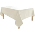 thumbnail image 2 of 100% Pima Cotton Table Cloth Beautiful & Decorative Great for Buffet Table, | Rectangle Tablecloth (60-Inch x 84-Inch, Ivory)., 2 of 4