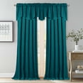 thumbnail image 2 of StangH Decoration Scalloped Velvet Valance - Premium Thick Wave-Shaped Small Window Curtain Tier, Matching with Velvet Drapes for Living Room / Bar, Teal, 52 x 18 inch, 1 Panel, 2 of 7