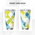 thumbnail image 4 of 20oz Car Cup Three-Piece Set Of Single Silver Edge No Smell Easy To Carry Heat Preservation For Daily Car Sports Travel Lime Houndstooth Hand-Drawn Sketch_3, 4 of 8