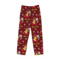 thumbnail image 5 of Balery Vintage Santa Skiing Red Plaid print Men's Pajama Pants,Ultra Lightweight Pjs,Lounge Pant-Large, 5 of 9