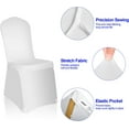 thumbnail image 5 of EMART Spandex Chair Cover, White Seat Covers Universal Stretch Chair Slipcovers Protector 50 Pcs, 5 of 7