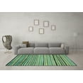 thumbnail image 3 of Ahgly Company Indoor Rectangle Abstract Light Blue Modern Area Rugs, 5' x 8', 3 of 4