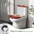 thumbnail image 4 of HELLHERO 2 Pack Toilet Seat Cover Set for Bathroom Accessories Highland Cattle Stretch Toilet Lid Seat Cover Universal, 4 of 4