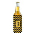 thumbnail image 2 of Carolines Treasures CJ1053-DMUK Letter D Chevron Black and Gold Ultra Beverage Insulators for slim cans  Slim Can, 2 of 2