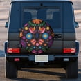 thumbnail image 5 of Kll Colorful Floral2 Tire Cover,Universal Wheel Tire Cover For Trailer, Rv, Suv, Truck,Camper And Many Vehicle,(16 Inch), 5 of 8
