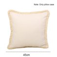 thumbnail image 2 of Funda de almohada de lino de color liso, adecuada para sofá, dormitorio y ciclismo., 2 of 5