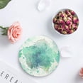 thumbnail image 4 of FMSHPON Green Watercolor Mandala Pattern Set of 8 Round Coaster for Drinks, Absorbent Ceramic Stone Coasters Cup Mat with Cork Base for Home Kitchen Room Coffee Table Bar Decor, 4 of 6