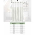 thumbnail image 7 of No Hook Shower Curtains, Sage Green Small Shower Curtains with Snap in Liner, Abstract Lines Gradient Minimalist Modern Waterproof Washable Fabric Bathroom Shower Curtain Sets, 36" x 78", 7 of 7