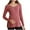 Watermelon Red., variant on Akafmk Womens Long Sleeve Maternity Tops,Women's Maternity Ribbed Solid Color V Neck Long Sleeve Fashion Base Layer Fitted Stretchy Maternity Tops
