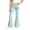 A54 Mint Green, variant on Glisme Little Girls Flared Pants Bowknot Graphic Slim Fit High Waisted Fall Casual Girls Pants Size 5-6 Y