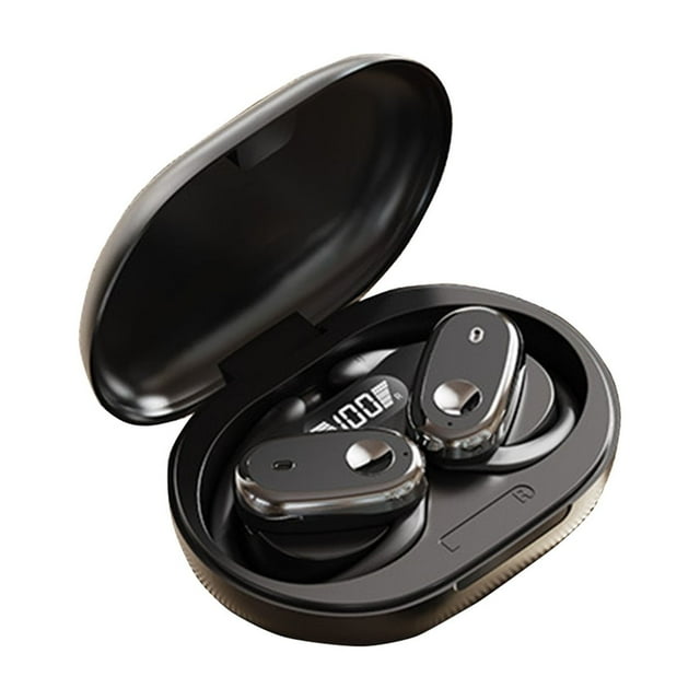 Headphones Wireless Bluetooth Wireless Bluetooth Headphones Intelligent Noise Reduction Earbuds Digital Power Display And Stereo HiFi Sound Bluetooth 5.4 Hanging Ear Rotatable Earphones