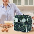 thumbnail image 6 of ZIATUBLES Kitchen Mixer Cover Washable Dust Cover for 4.5-5 Quart Stand Mixer Multi-Functional Kitchen Appliance Cover with Front Pockets and Top Handles, Leaf Dot Black, 6 of 7