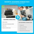 thumbnail image 6 of JTWEEN Stove Top Shelf Silicone Magnetic Shelf with 3 Functional Partition Save Space and Keep Your Countertop Clean Kitchen Spice Organizer, 6 of 10