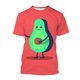 thumbnail image 3 of Summer 3D Printing Fruit Avocado T Shirt Vitellaria Paradoxa C.F.Gaertn. Graphic Tee Shirts Men Fashion Funny T Shirts Clothing, 3 of 5