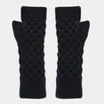 thumbnail image 5 of Dyfzdhu Scarf Gloves Hat Set For Teen Girls Women&Men Fall Winter Warm Wool Hat Scarf Gloves Three Pieces Black, 5 of 5